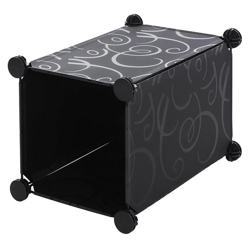 Armadio Guardaroba Modulare 16 Cubi Rizzetti Cube16 Nero