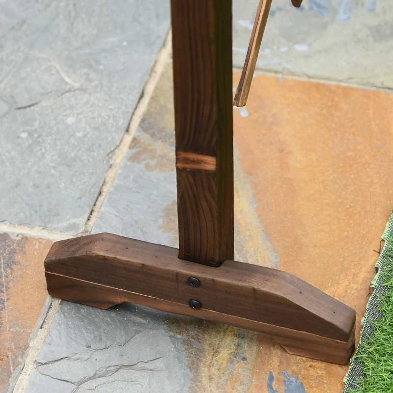 Recinzione da Giardino con Larghezza Regolabile 37-225 cm in Legno Effetto Carbonizzato