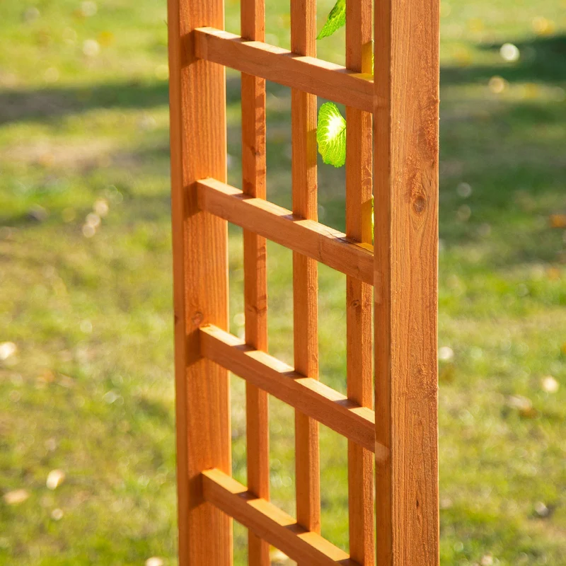 Arco da Giardino Pergola 160x60x215 cm in Legno Marrone Chiaro