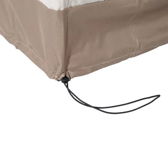 Telo Copertura per Mobili da Giardino Multiuso in Tessuto Oxford 97x93x63/83 cm Crema