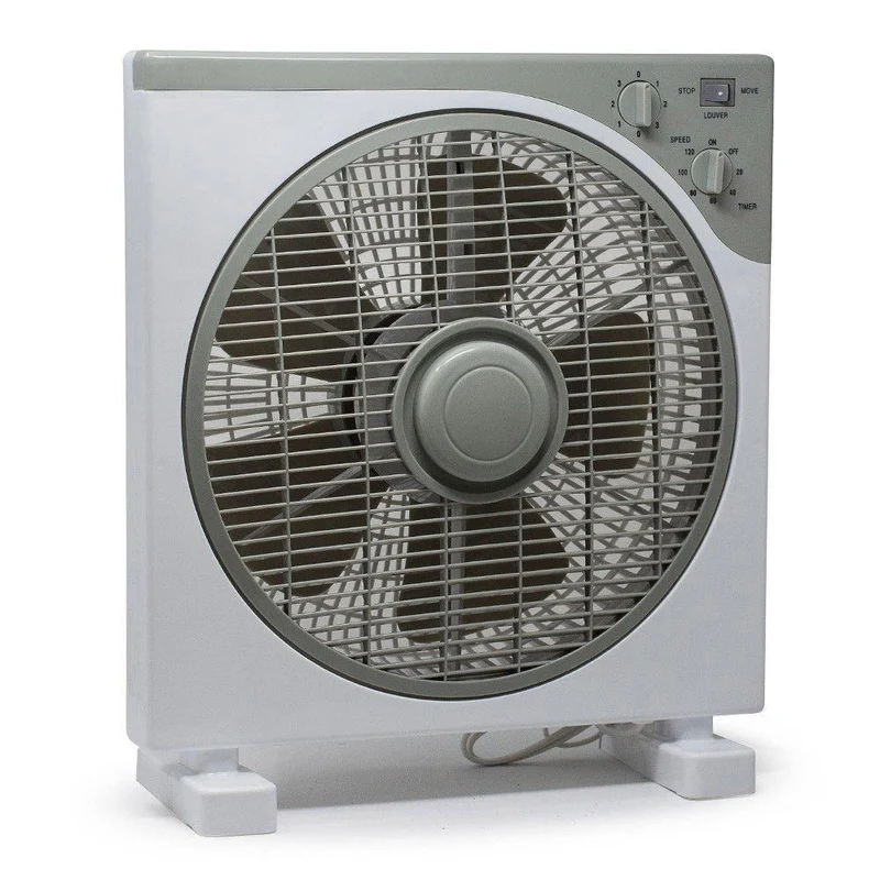 Ventilatore da Tavolo 40W a Box con Timer e 3 Velocità