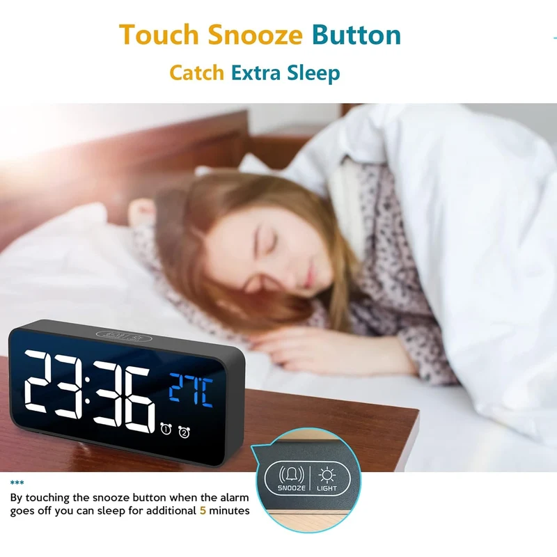 11.5-Inch Digital Calendar Clock with 19 Reminders for Seniors