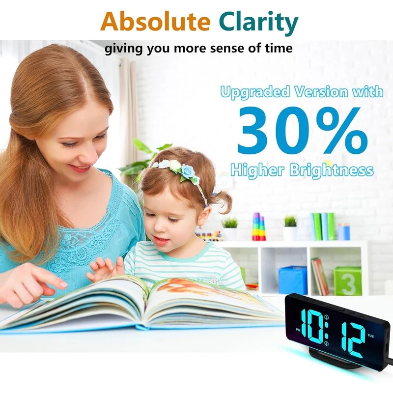 11.5-Inch Digital Calendar Clock with 19 Reminders for Seniors