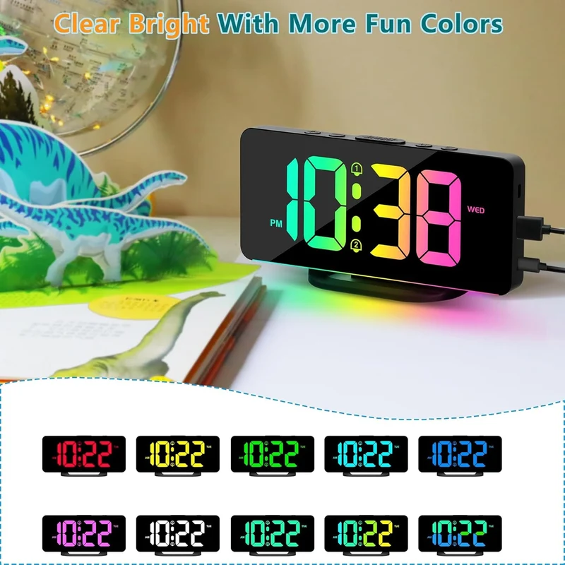 11.5-Inch Digital Calendar Clock with 19 Reminders for Seniors