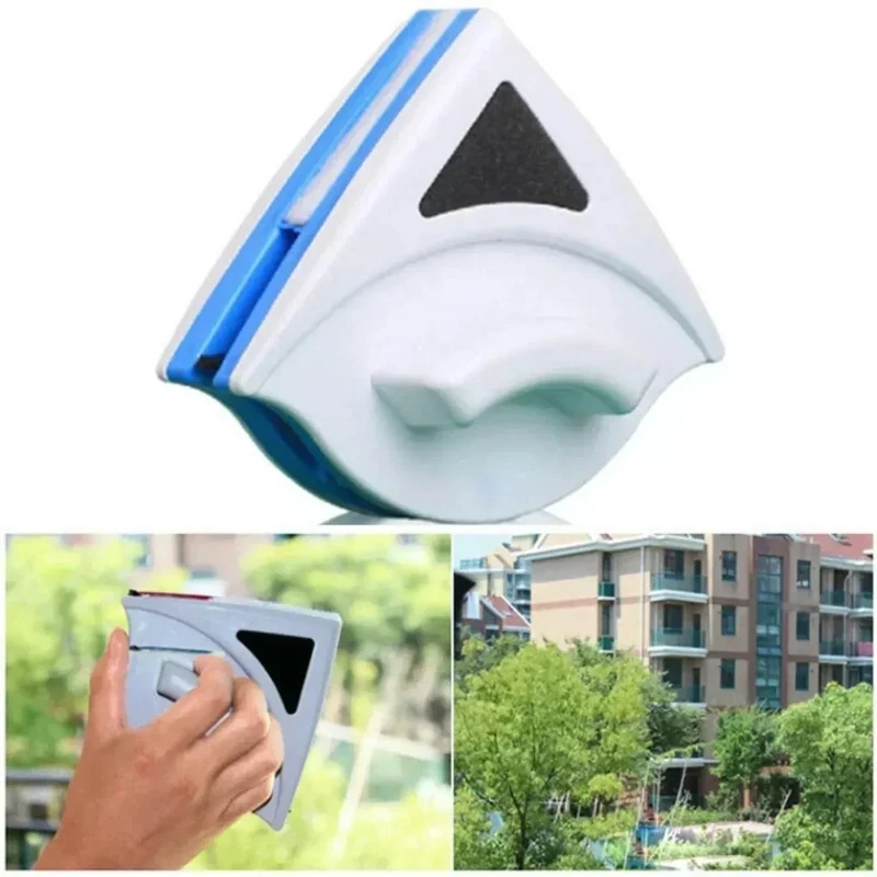 Magnetic Window Cleaner with Double-Sided Cleaning and Secure Safety Line