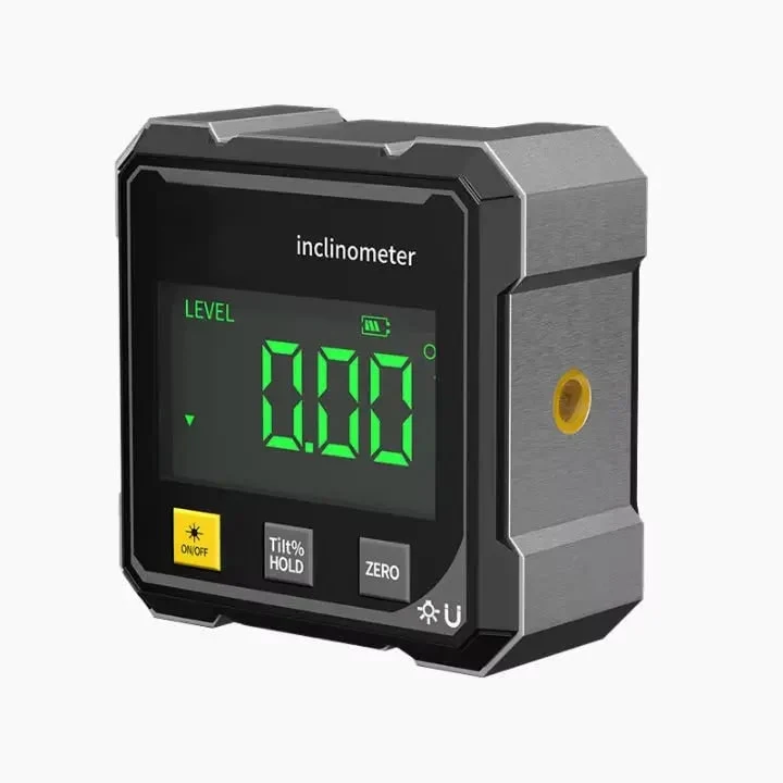 Digital Angle Measuring Tool with Laser, Magnetic Base and LCD Display