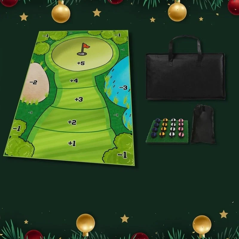 Garden Golf Set with Target Mat, Velcro Balls, and Mini Bag
