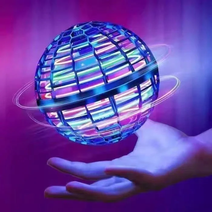 Flying LED Ball with USB Charging and Built-In Propeller
