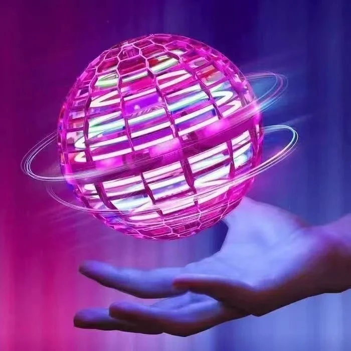 Flying LED Ball with USB Charging and Built-In Propeller
