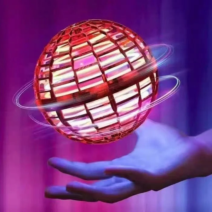 Flying LED Ball with USB Charging and Built-In Propeller