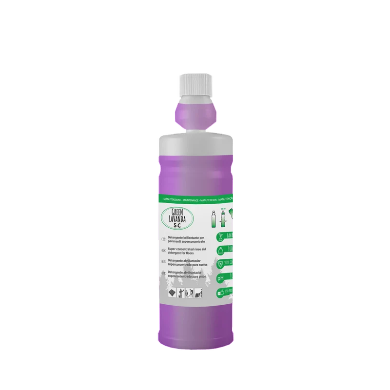 Detergente brillantante profumato concentrato per pavimenti Arco Chimica Green Lavanda 5-C 1 litro DISPONIBILE IN 10 GIORNI LAVORATIVI