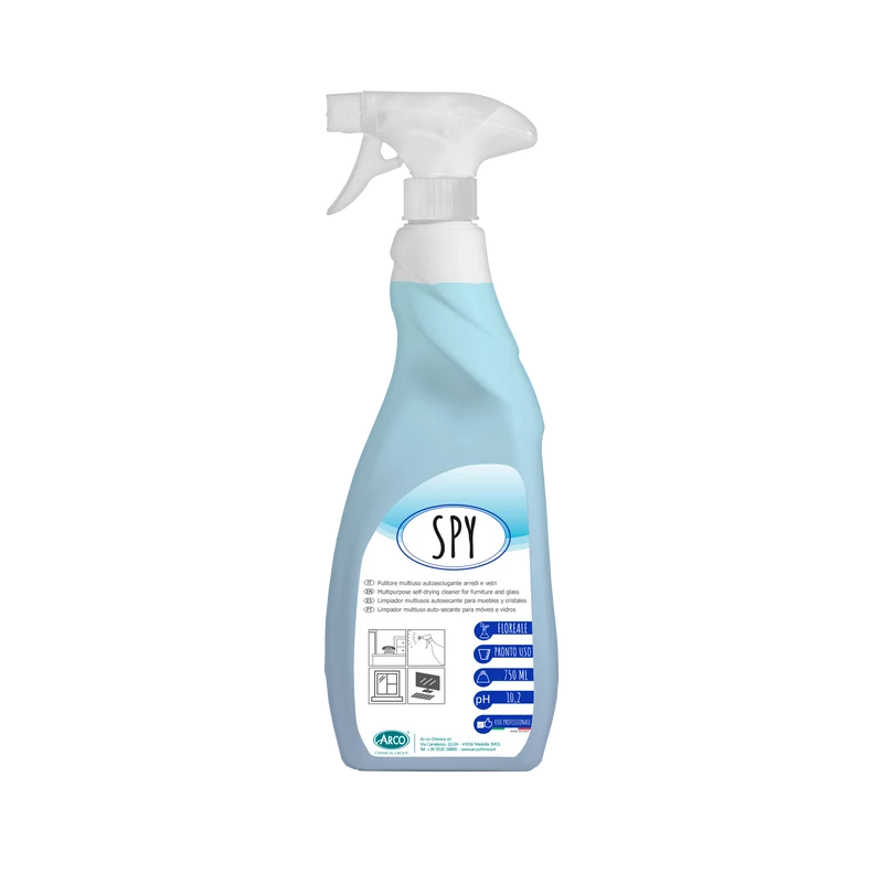 Detergente rapido per vetri e specchi Arco Chimica Spy 2 Vap. Vela 12x750 ml DISPONIBILE IN 10 GIORNI LAVORATIVI