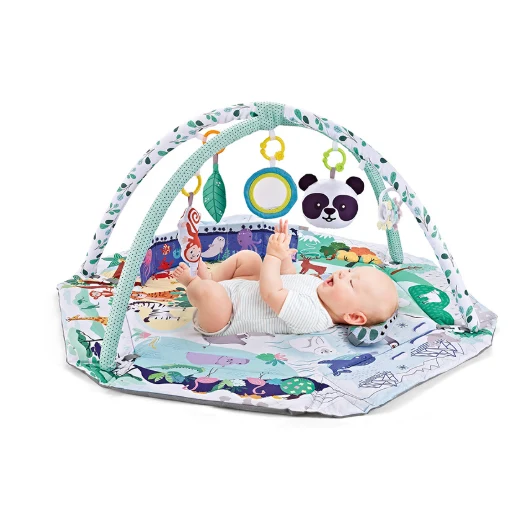 Sensory Foam Educational Mat for Infants with Arches and Baby Toys