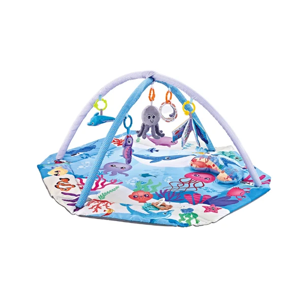 Sensory Foam Educational Mat for Infants with Arches and Baby Toys