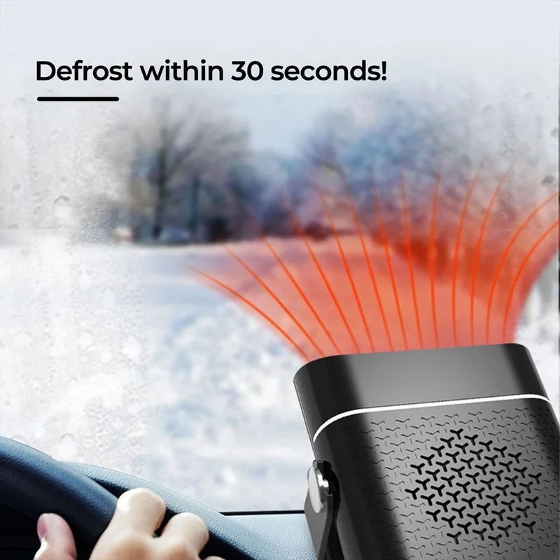 12V Car Heater Fan with Defrost and Warm Air Function