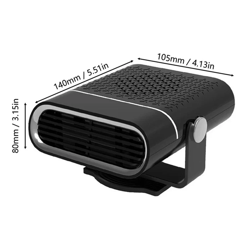 12V Car Heater Fan with Defrost and Warm Air Function