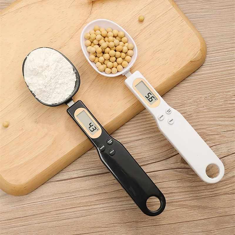 Digital Kitchen Spoon Scale with LCD Display and Interchangeable Food-Safe Tips