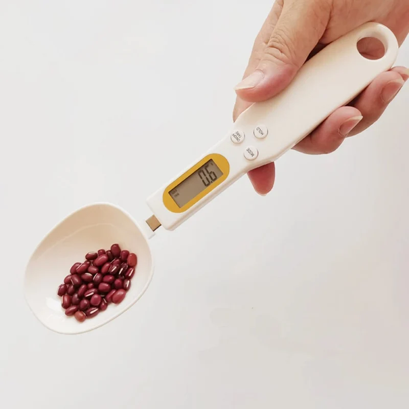 Digital Kitchen Spoon Scale with LCD Display and Interchangeable Food-Safe Tips