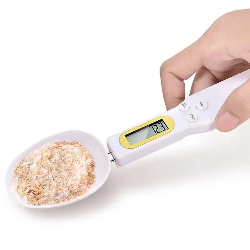 Digital Kitchen Spoon Scale with LCD Display and Interchangeable Food-Safe Tips