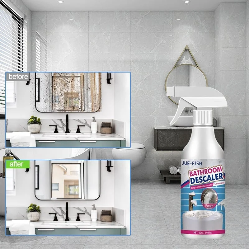Bathroom Cleaning and Descaling Foam with 60ml Spray Descaler
