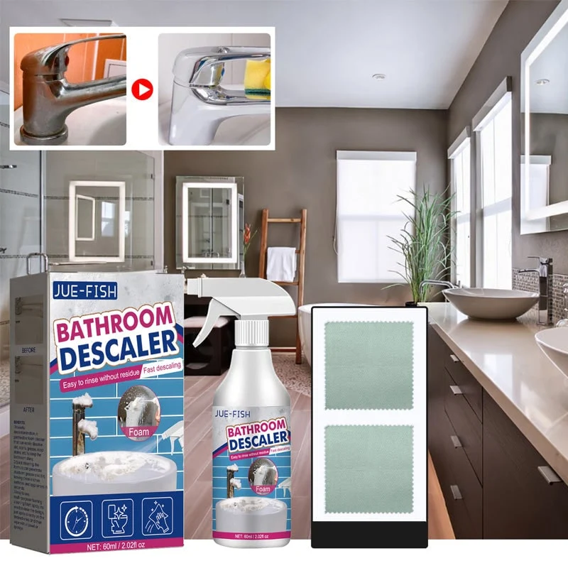 Bathroom Cleaning and Descaling Foam with 60ml Spray Descaler