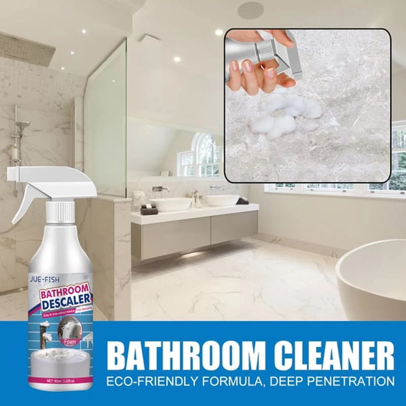 Bathroom Cleaning and Descaling Foam with 60ml Spray Descaler