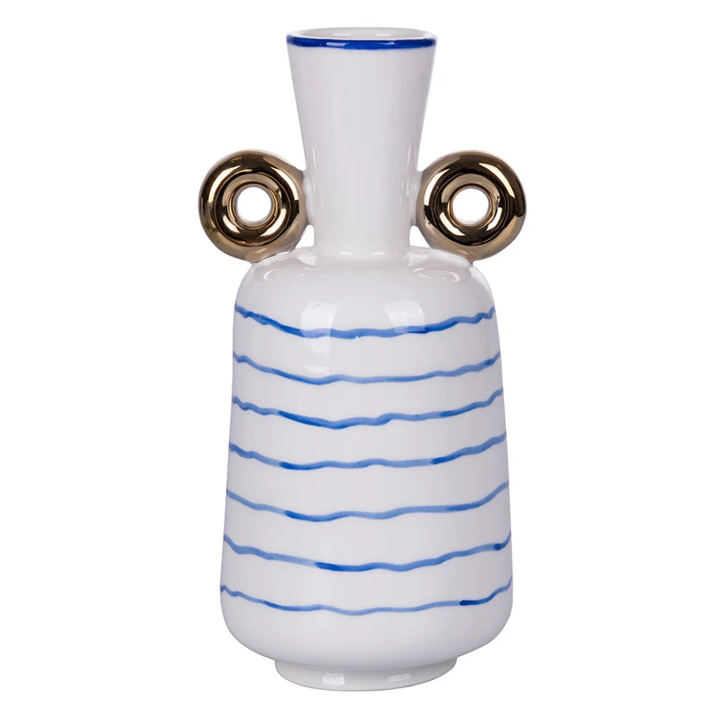 Vaso con Manici 14x12x26,5 cm in Porcellana VdE Tivoli 1996 Egeo