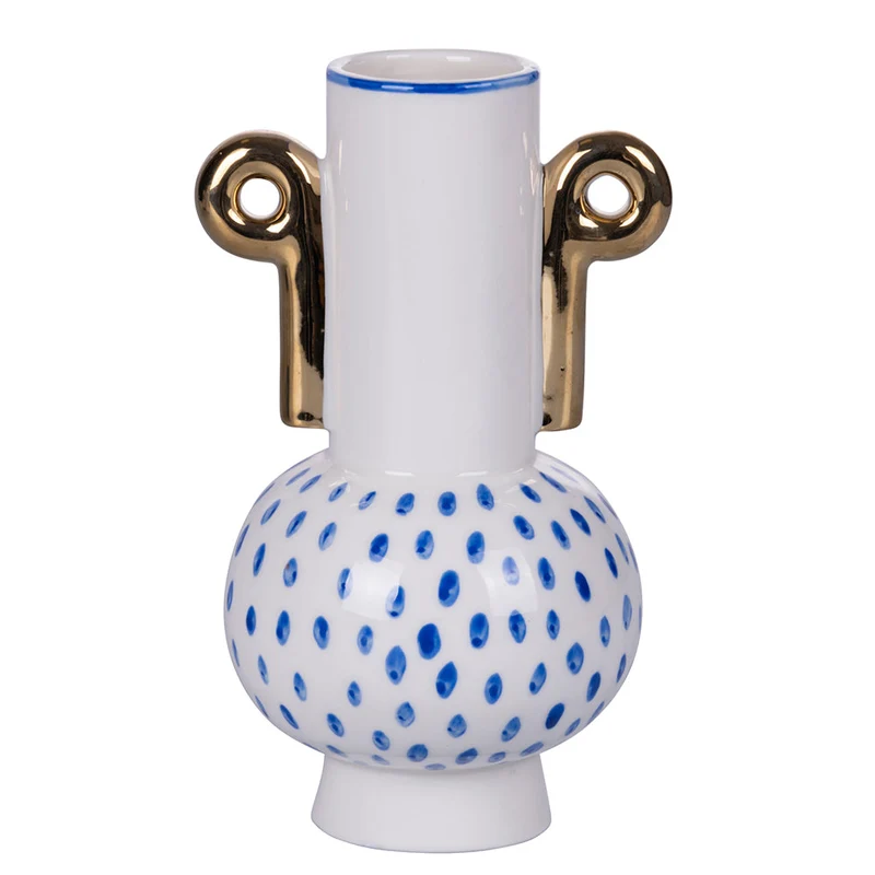 Vaso con Manici 11x13x20 cm in Porcellana VdE Tivoli 1996 Egeo