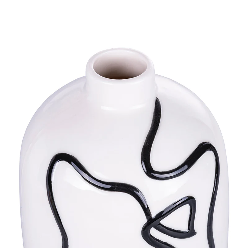 Vaso con Viso Ø12,4x25 cm in Ceramica VdE Tivoli 1996 Vis a Vis