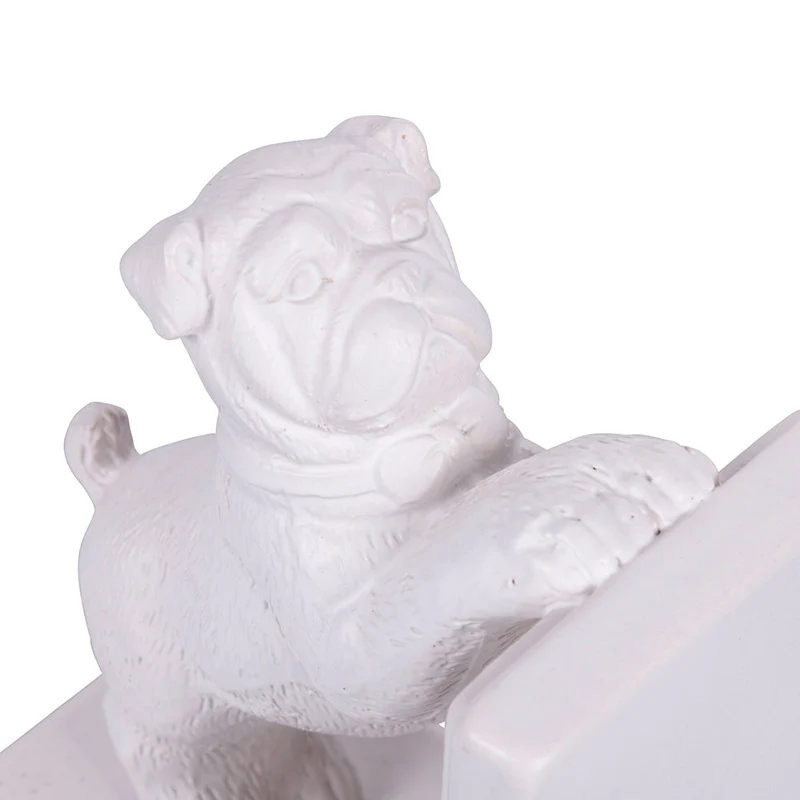 Set 2 Fermalibri 15,5x10x20 cm in Poliresina VdE Tivoli 1996 Dogs