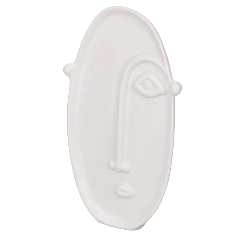 Vaso a Forma di Viso Ovale 23x13,5x23 cm 150 ml in Ceramica VdE Tivoli 1996 Vis a Vis