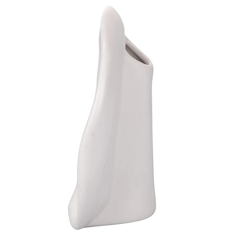 Vaso a Forma di Viso Tondo Ø18x18 cm 200 ml in Ceramica VdE Tivoli 1996 Vis a Vis