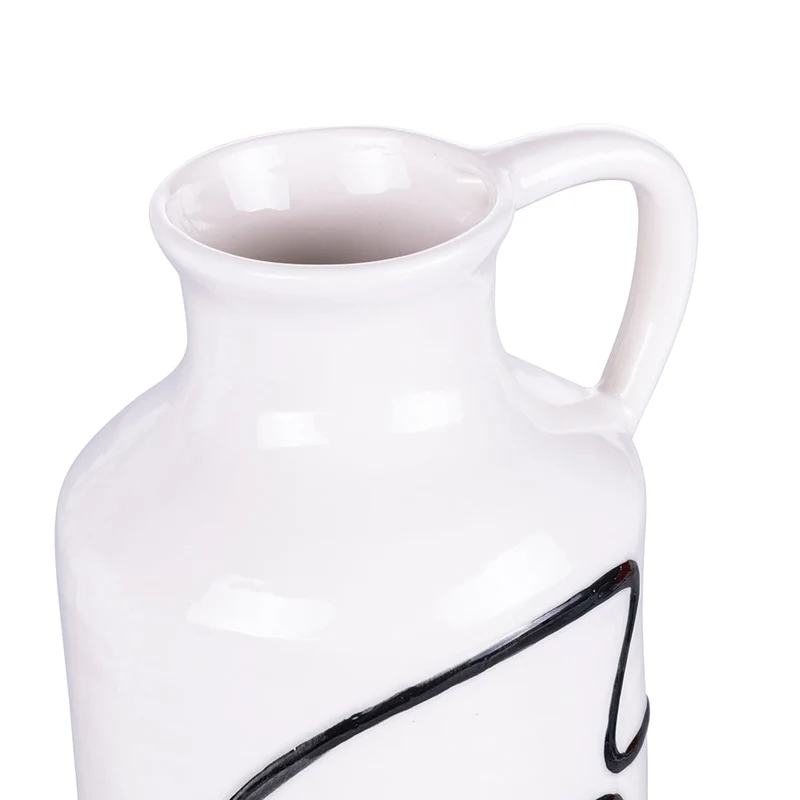Vaso con Viso 13x11,4x26 cm in Ceramica VdE Tivoli 1996 Vis a Vis