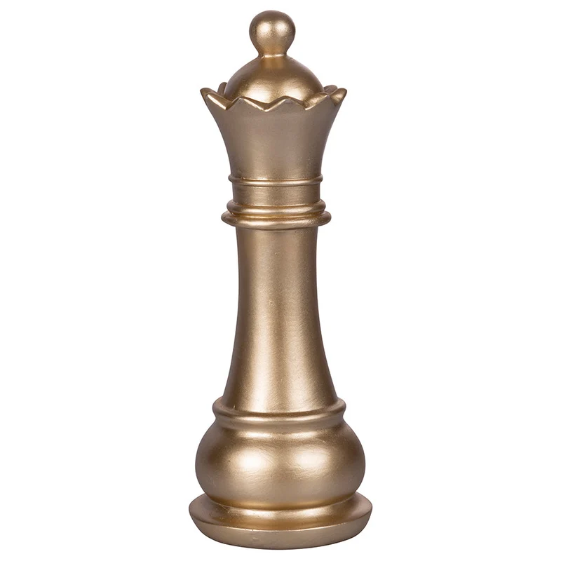 Torre Scacchi Decorativo Ø9x25,5 cm in Poliresina VdE Tivoli 1996 Chess