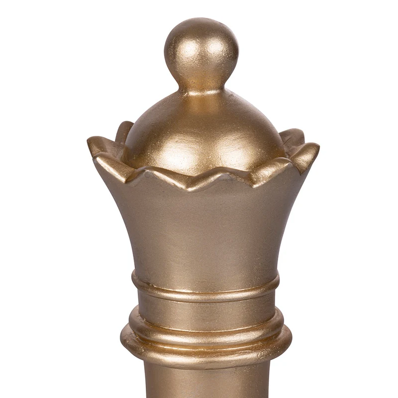 Torre Scacchi Decorativo Ø9x25,5 cm in Poliresina VdE Tivoli 1996 Chess