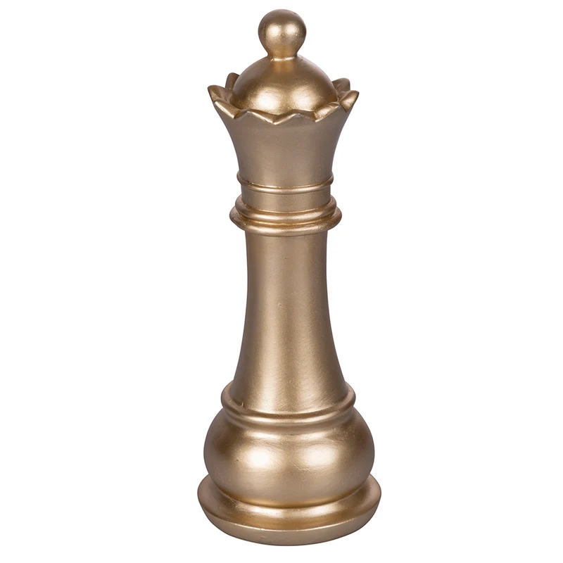 Torre Scacchi Decorativo Ø9x25,5 cm in Poliresina VdE Tivoli 1996 Chess