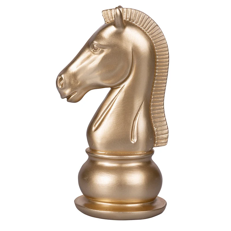 Cavallo Scacchi Decorativo 10,5x8,5x19 cm in Poliresina VdE Tivoli 1996 Chess