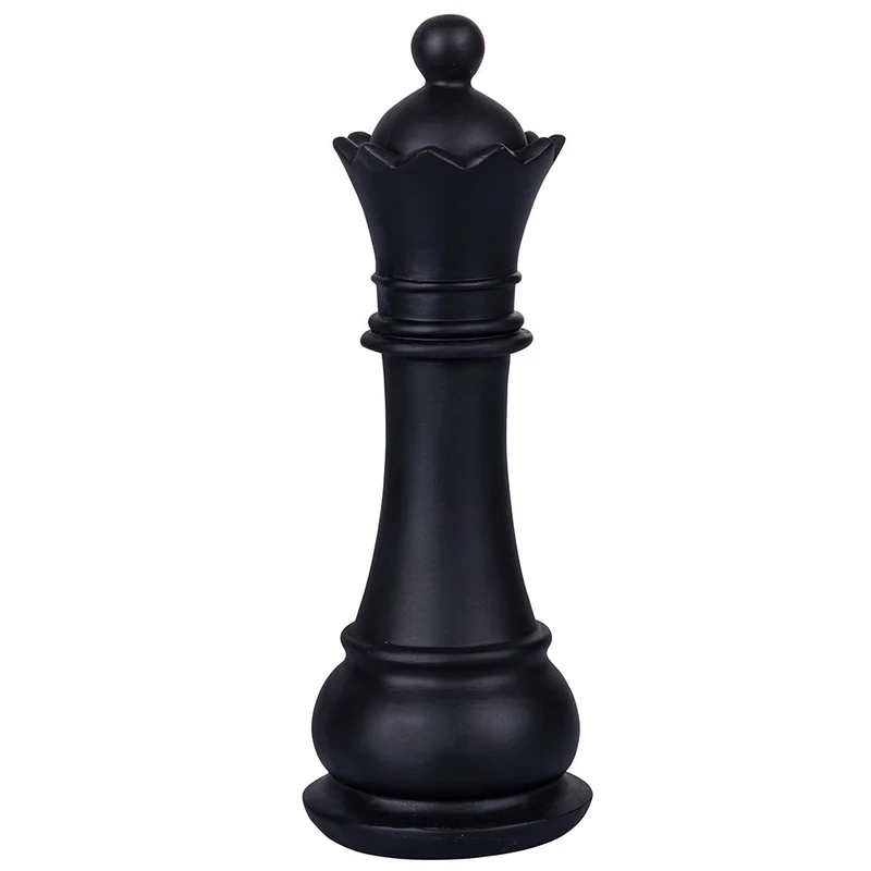 Alfiere Scacchi Decorativo Ø9x25,5 cm in Poliresina VdE Tivoli 1996 Chess