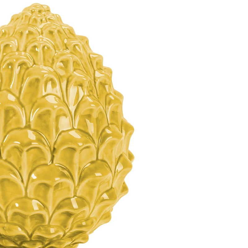 Pigna con Base Decorativa 8,5x8,5x14 cm in Ceramica VdE Tivoli 1996 Pigna