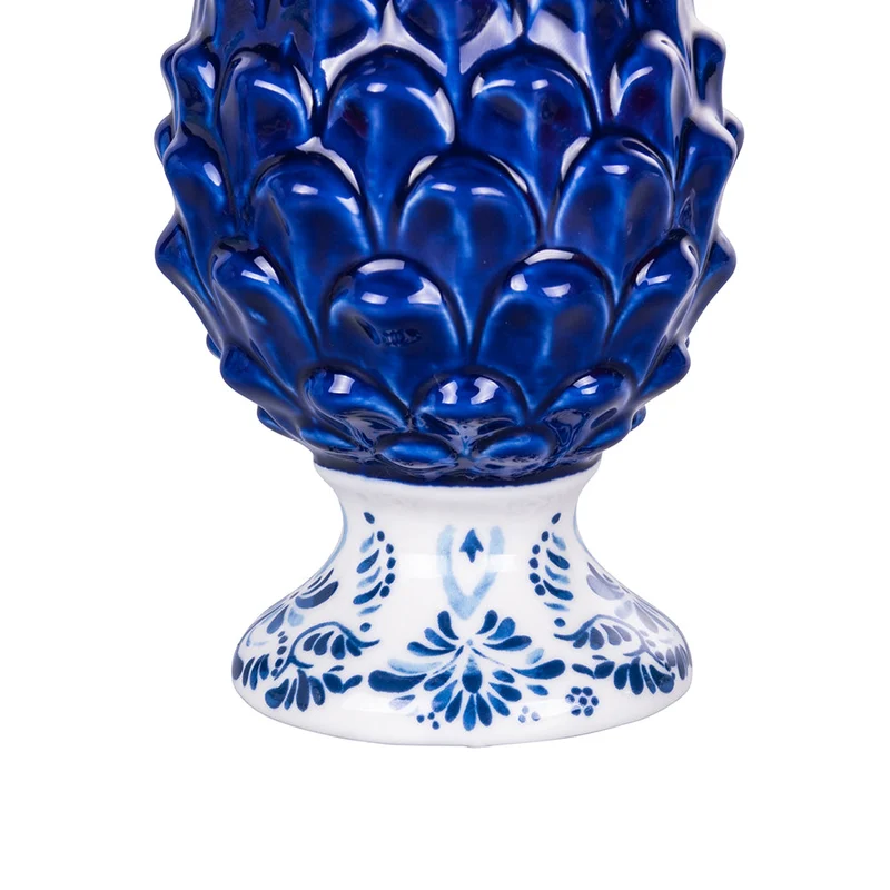 Pigna con Base Decorativa Ø8,4x13,7 cm in Ceramica VdE Tivoli 1996 Pigna