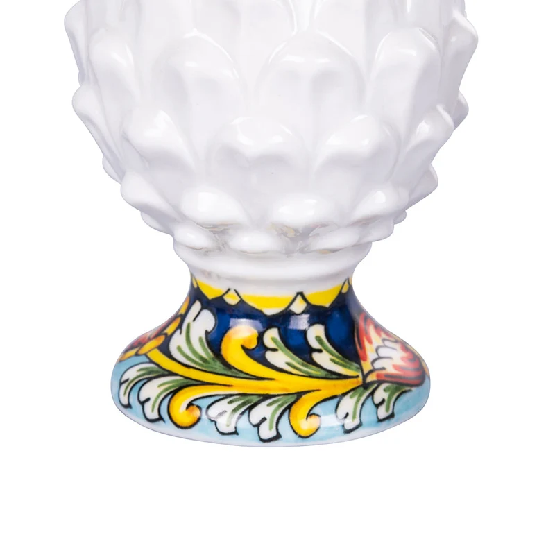 Pigna con Base Decorativa Ø8,4x13,7 cm in Ceramica VdE Tivoli 1996 Pigna