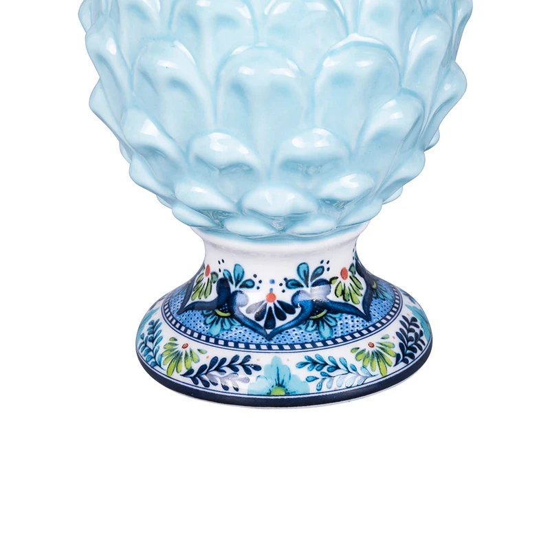 Pigna con Base Decorativa Ø8,4x13,7 cm in Ceramica VdE Tivoli 1996 Pigna