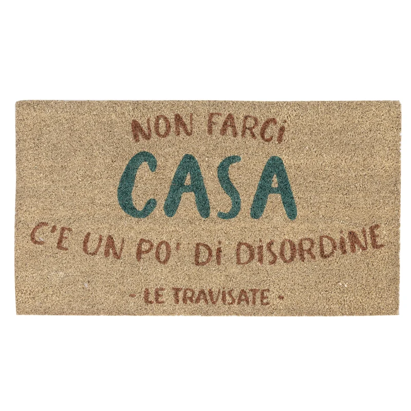 Zerbino Casa 70x1,5x40 cm in Cocco e Pvc VdE Tivoli 1996 Le Travisate Bianco
