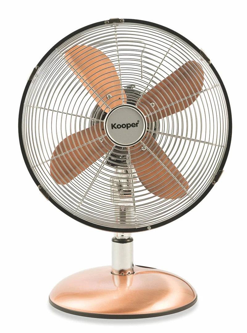 Ventilatore da Tavolo 30cm Oscillante 3 Velocità 35W Kooper Eolo Bicolore