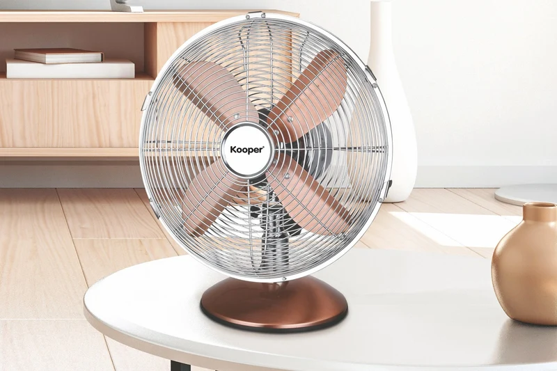 Ventilatore da Tavolo 30cm Oscillante 3 Velocità 35W Kooper Eolo Bicolore