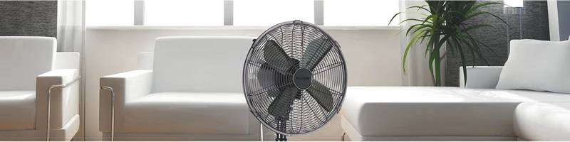 Ventilatore da Tavolo 30cm Oscillante 3 Velocità 35W Kooper Eolo Fumè