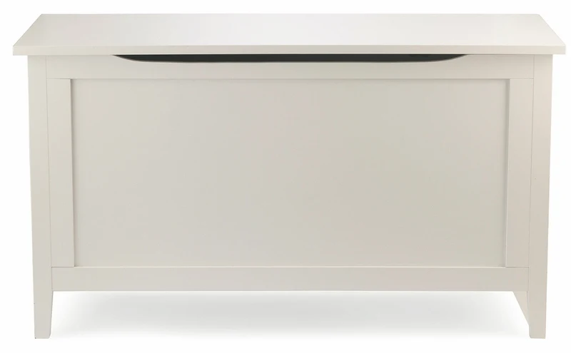 Baule Cassapanca Contenitore 90x40x50,5 cm in Legno Soriani Bianco