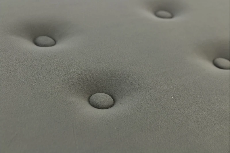 Baule Cassapanca Pouf Contenitore in Velluto Soriani Grigio