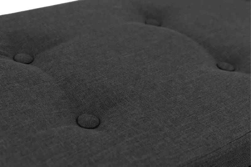 Baule Cassapanca Pouf Contenitore in Polyestere Soriani Antracite
