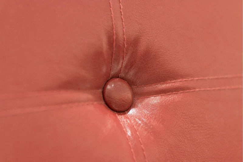Baule Cassapanca Pouf Contenitore in Similpelle Soriani Rosso